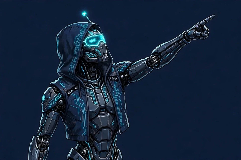 VT Droid, your CCNA teacher, pointing the way